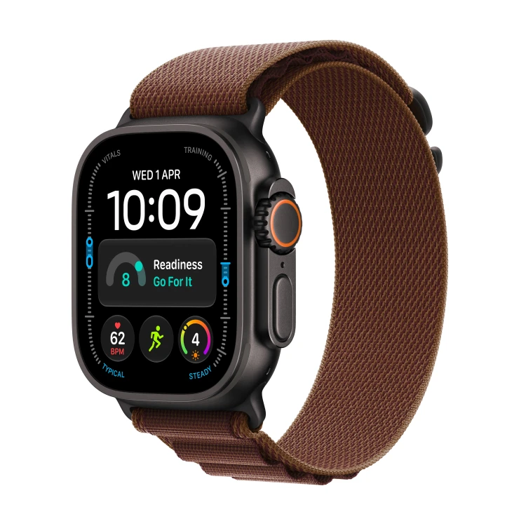 Zegarek Apple Watch Ultra 4 GPS + Cellular 49mm Black Titanium Case with Burgundy Alpine Loop_1.jpg