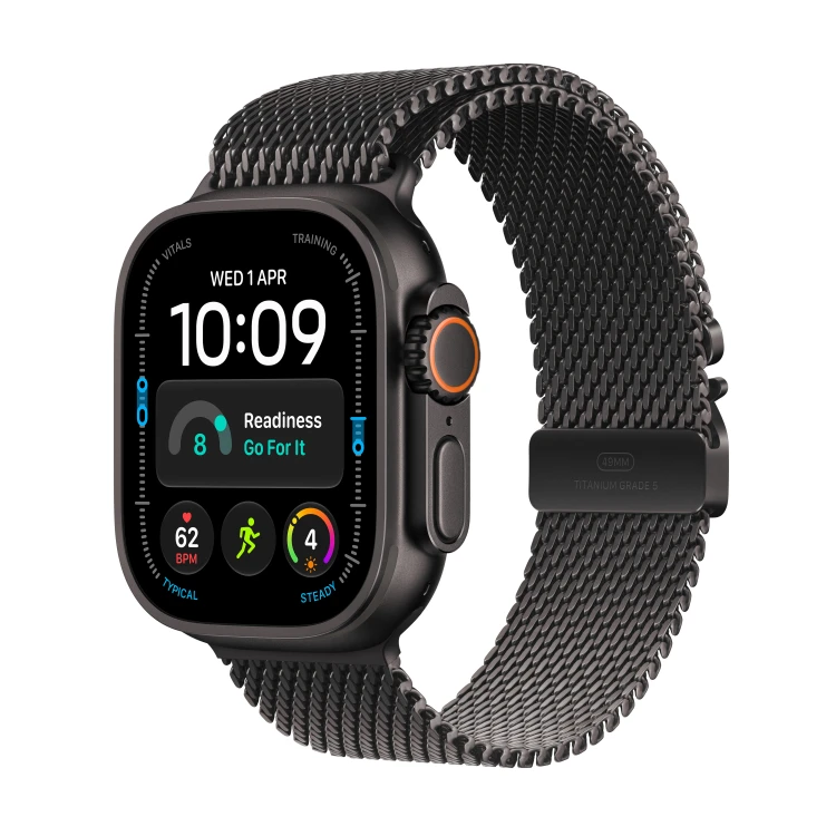 Zegarek Apple Watch Ultra 4 GPS + Cellular 49mm Black Titanium Case with Black Milanese Loop_1.jpg