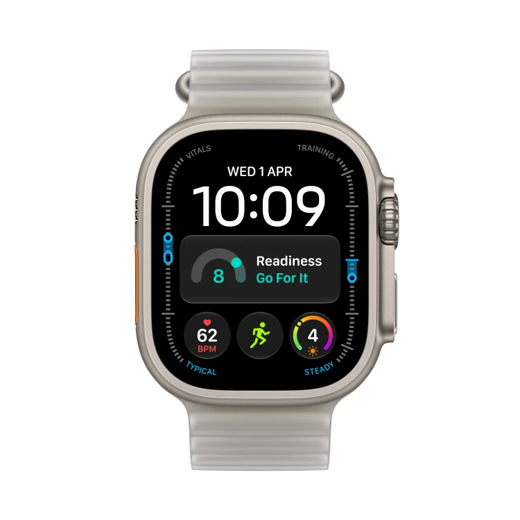 Zegarek Apple Watch Ultra 4 GPS + Cellular 49mm Natural Titanium Case with Translucent Grey Ocean Band_2.jpg