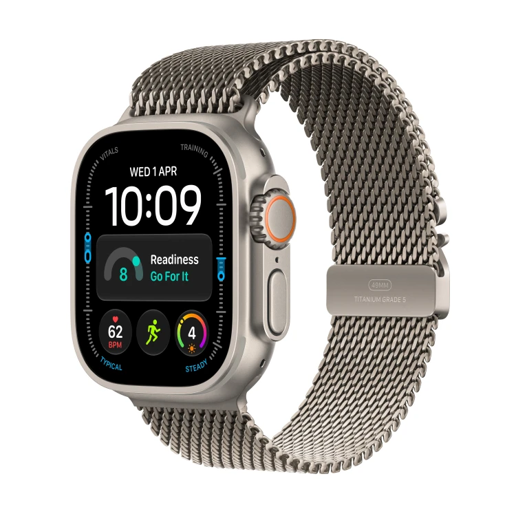 Zegarek Apple Watch Ultra 4 GPS + Cellular 49mm Natural Titanium Case with Natural Milanese Loop_1.jpg