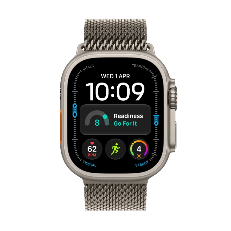 Zegarek Apple Watch Ultra 4 GPS + Cellular 49mm Natural Titanium Case with Natural Milanese Loop_2.jpg