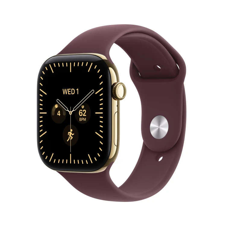 Zegarek Apple Watch Series 12 GPS + Cellular 46mm Radiant Gold Titanium Case with Burgundy Sport Band_1.jpg