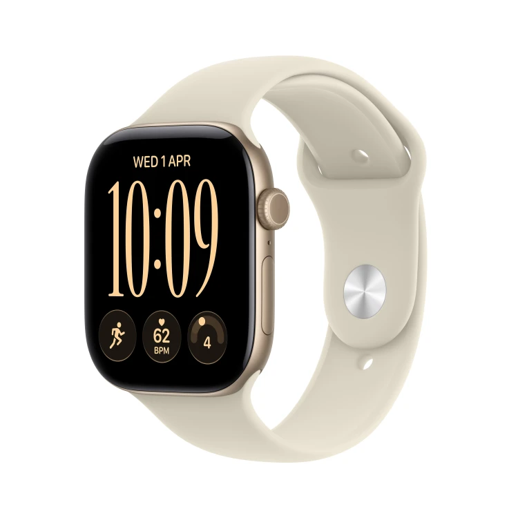 Zegarek Apple Watch Series 12 GPS + Cellular 46mm Light Gold Aluminium Case with Sand Sport Band_1.jpg