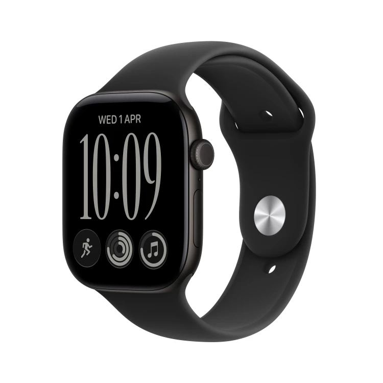 Zegarek Apple Watch Series 12 GPS 42mm Black Aluminium Case with Black Sport Band_1.jpg