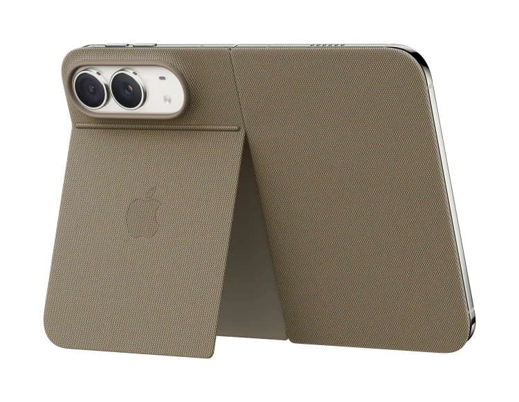 Etui Apple iPhone Duo Folio z podstawką - jasnobeżowy_4.jpg