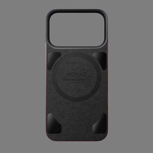 NOMAD Magnetic Leather Back - skórzana nakładka magnetyczna iPhone 18 Pro-17 Pro, MagSafe (burgundy)_3.jpg