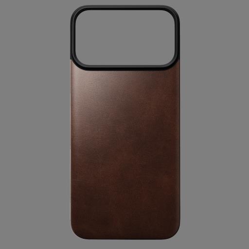 NOMAD Magnetic Leather Back - skórzana nakładka magnetyczna iPhone 18 Pro Max-17 Pro Max, MagSafe (rustic brown)_2.jpg