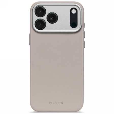 Etui Decoded Leather Backcover Magsafe iPhone 17 Pro (solid clay)