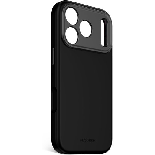 DECODED silikonowe AntiMicrobial Backcover iPhone 17 Pro (czarny)