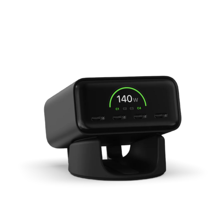 Zasilacz Satechi ChargeView GaN 4xUSB-C 140W (czarny)