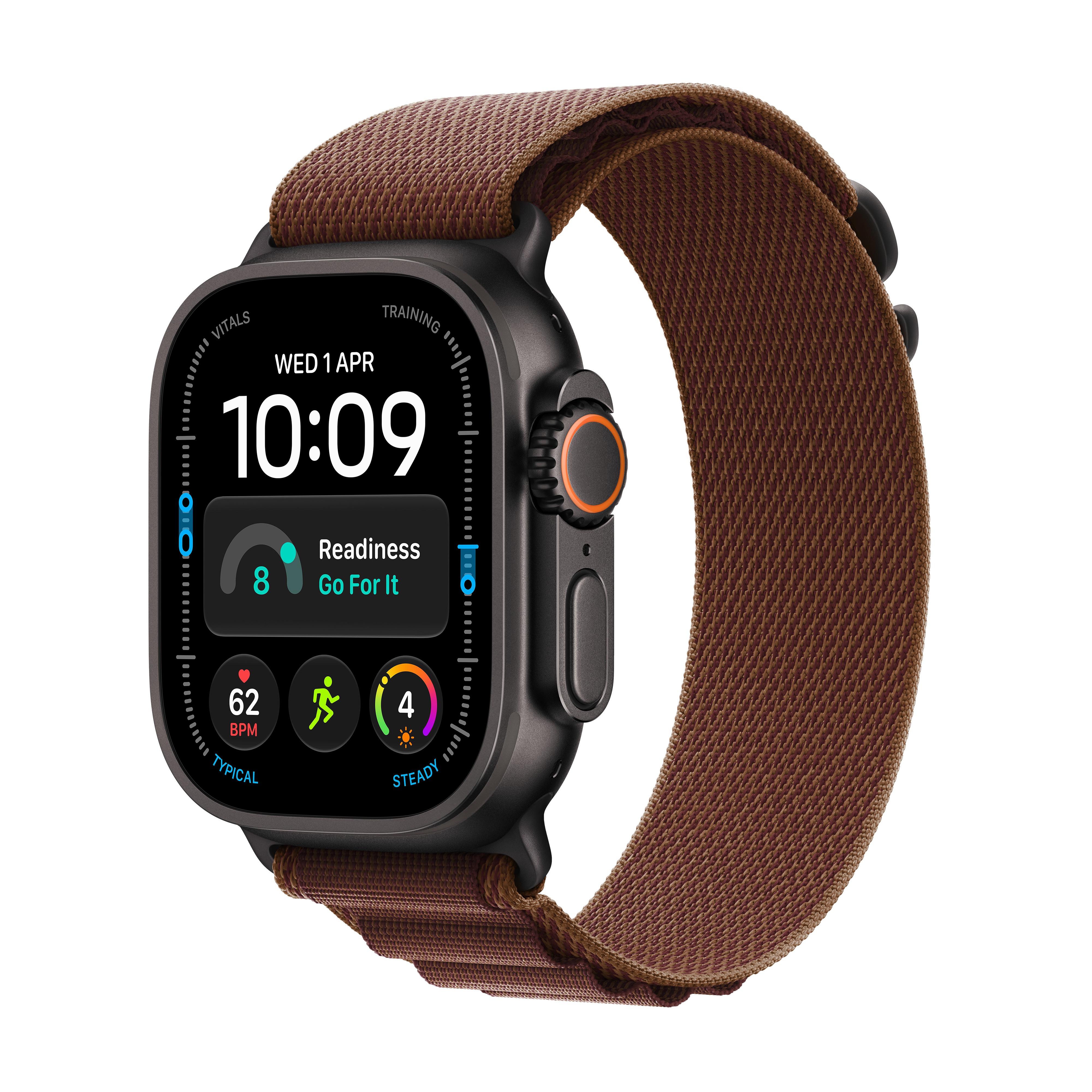 Zegarek Apple Watch Ultra 4 GPS + Cellular 49mm Black Titanium Case with Burgundy Alpine Loop_1.jpg