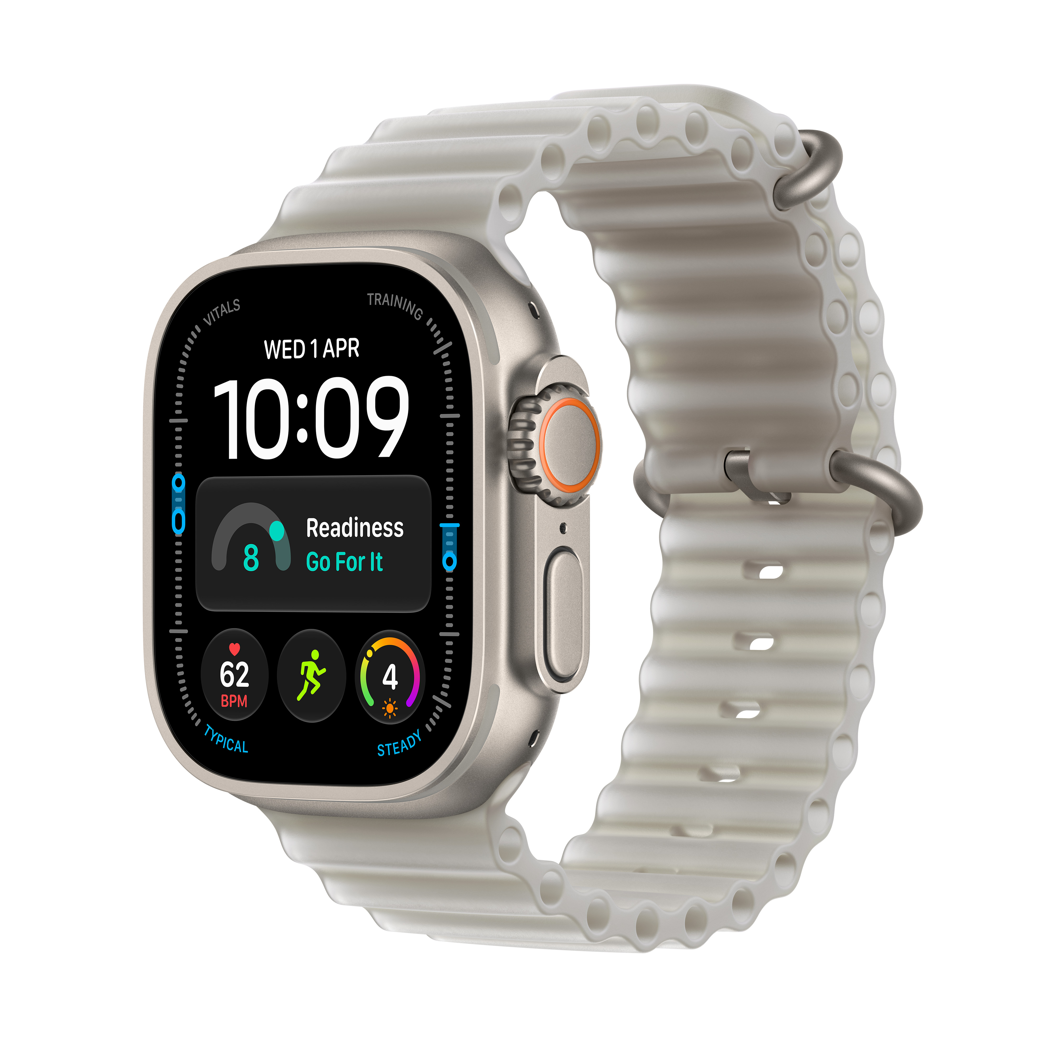 Zegarek Apple Watch Ultra 4 GPS + Cellular 49mm Natural Titanium Case with Translucent Grey Ocean Band_1.jpg