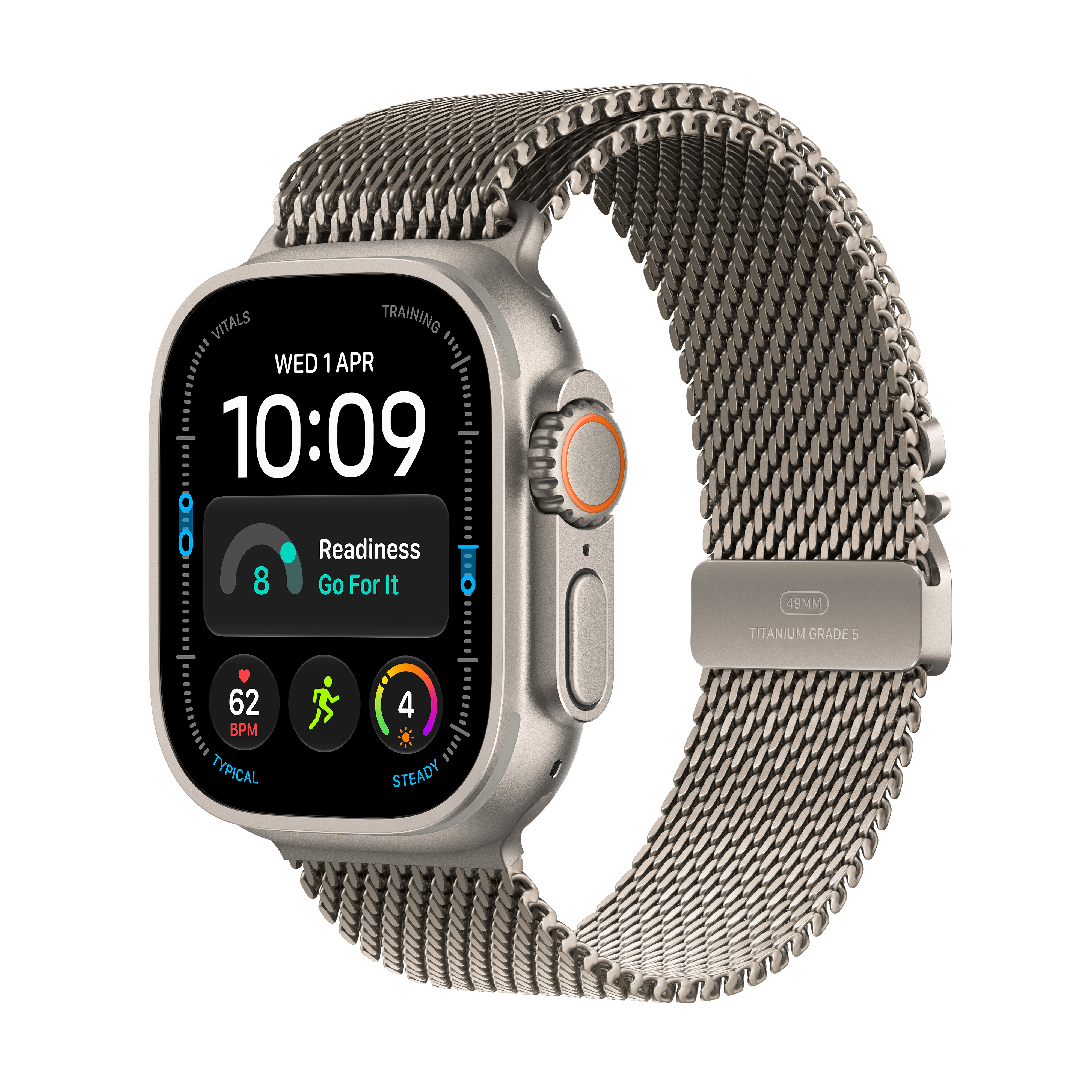 Zegarek Apple Watch Ultra 4 GPS + Cellular 49mm Natural Titanium Case with Natural Milanese Loop_1.jpg