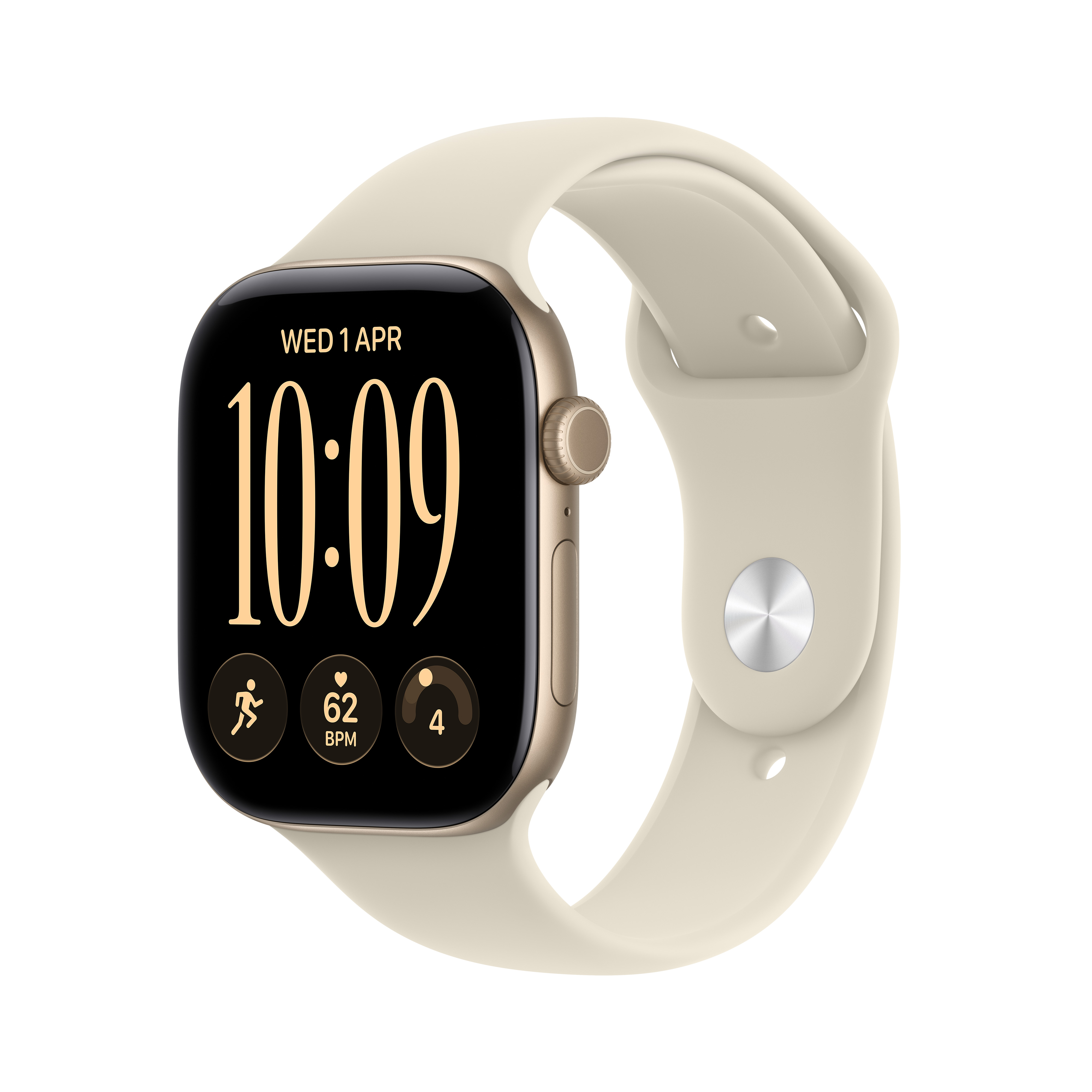 Zegarek Apple Watch Series 12 GPS 42mm Light Gold Aluminium Case with Sand Sport Band_1.jpg