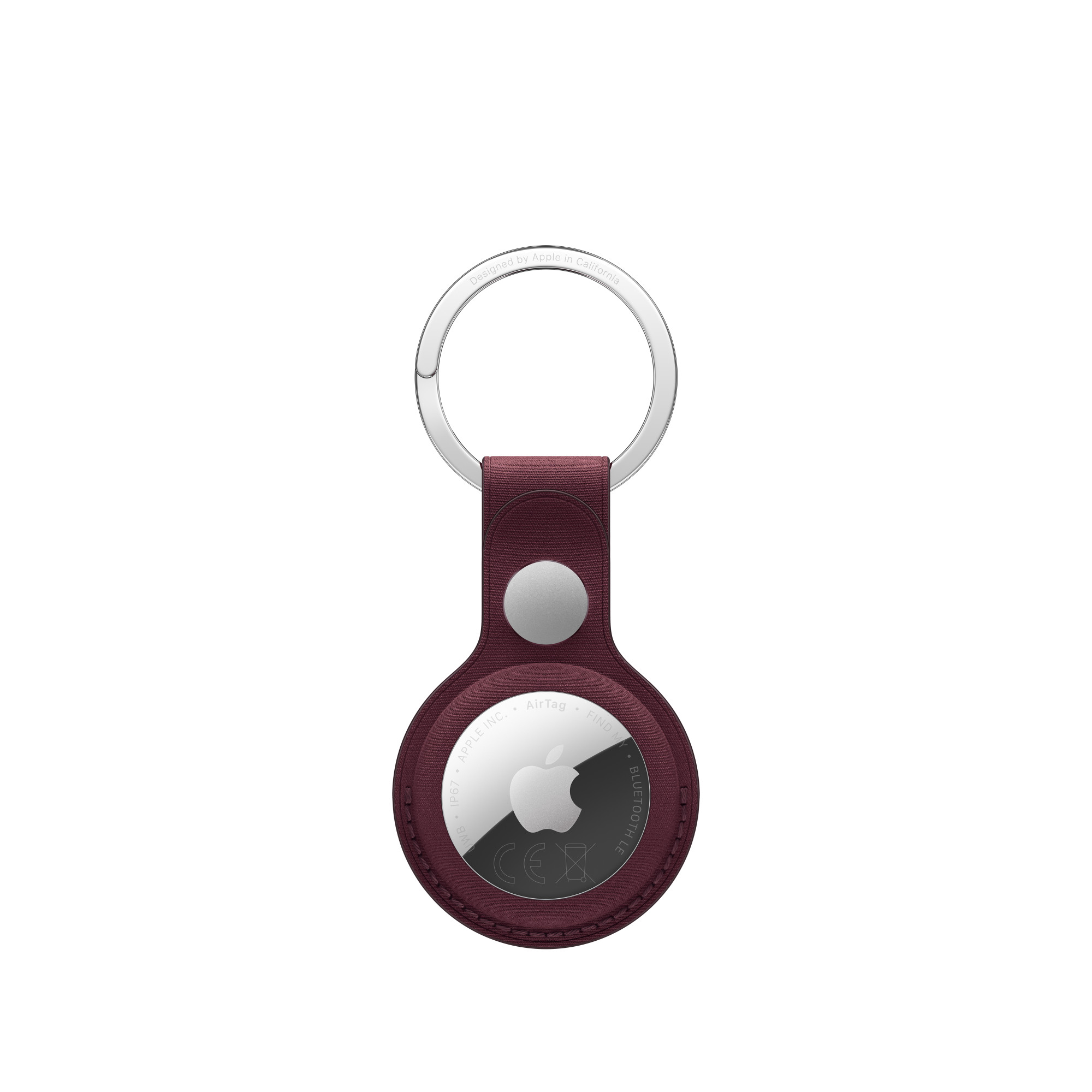 Brelok Apple AirTag FineWoven Key Ring - burgund
