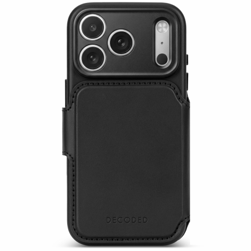 Decoded Leather Detachable Wallet iPhone 18 Pro czarny 1.png