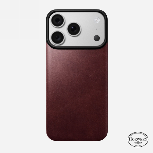 NOMAD Magnetic Leather Back - skórzana nakładka magnetyczna iPhone 18 Pro-17 Pro, MagSafe (burgundy)_1.png
